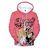 Shaman King Hoodies Sweatshirt für Erwachsene Teenager, Japanische Anime 3D Gedruckte Pullover Casual Harajuku Mode Langarm Bluse Tops mit Kangaroo Pocket
