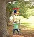 Over-the-Rainbow Climbing Rope Ladder Playground Swing Sets Tree House Accessories Sturdy Nylon Enamel Coated Smooth Metal Rungs, 6' Long