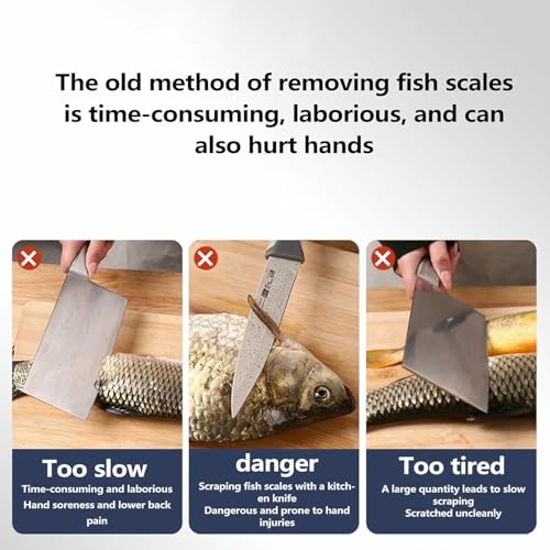 Écailleur à poisson électrique étanche pour préparer les repas vite - 6