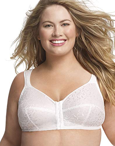 JUST MY SIZE womens Front Close Soft Cup Plus Size Bra Mj11072