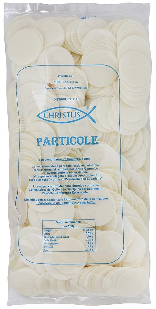 Christus Hostias de Comunión Ø 38 mm Pack 500 Blancas Litúrgico Alimentario Sin Aditivos Veganas