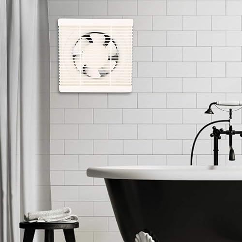 Miniatura 5 de SOONHUA Ventilador de escape montado en la pared de 220 V, sistema de ventilación silencioso para cocina y baño (# 2 Trepanning250), 2 extractores