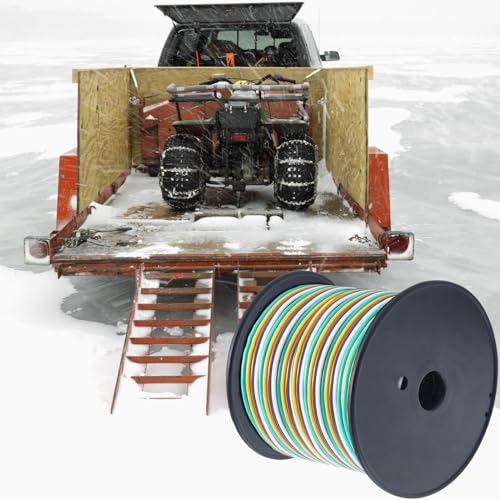 EXERAUO 100FT Trailer Wiring Kit, 16 Gauge 4 Way Trailer Wiring Harness Kit, Wishbone Color-Coded 4 Pin Trailer Harness Extension for Rewiring Boat, Trailer by EXERAUO - Image 7