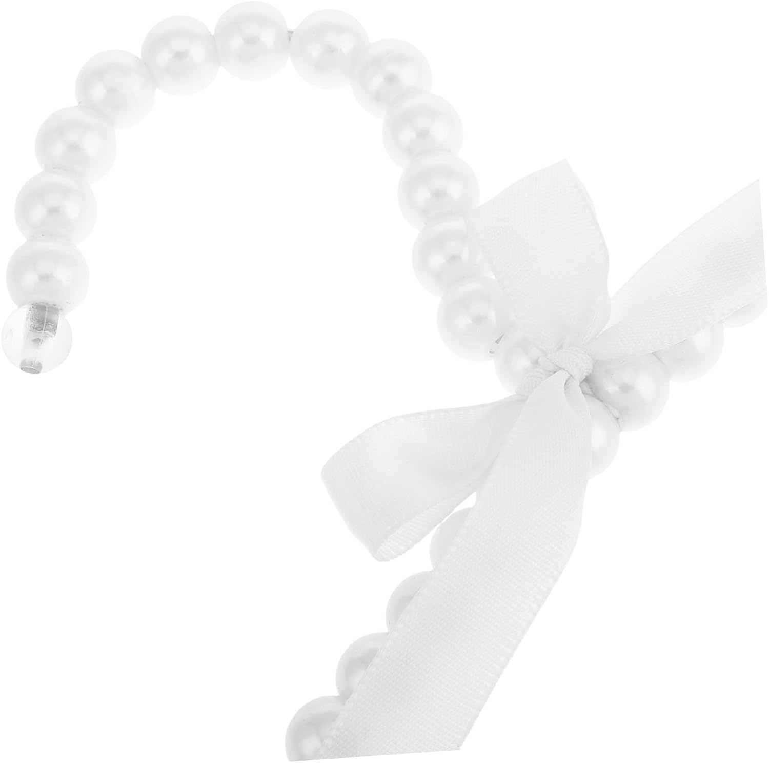 2pcs White Curved Plastic Wedding Dress Hangers Clips
