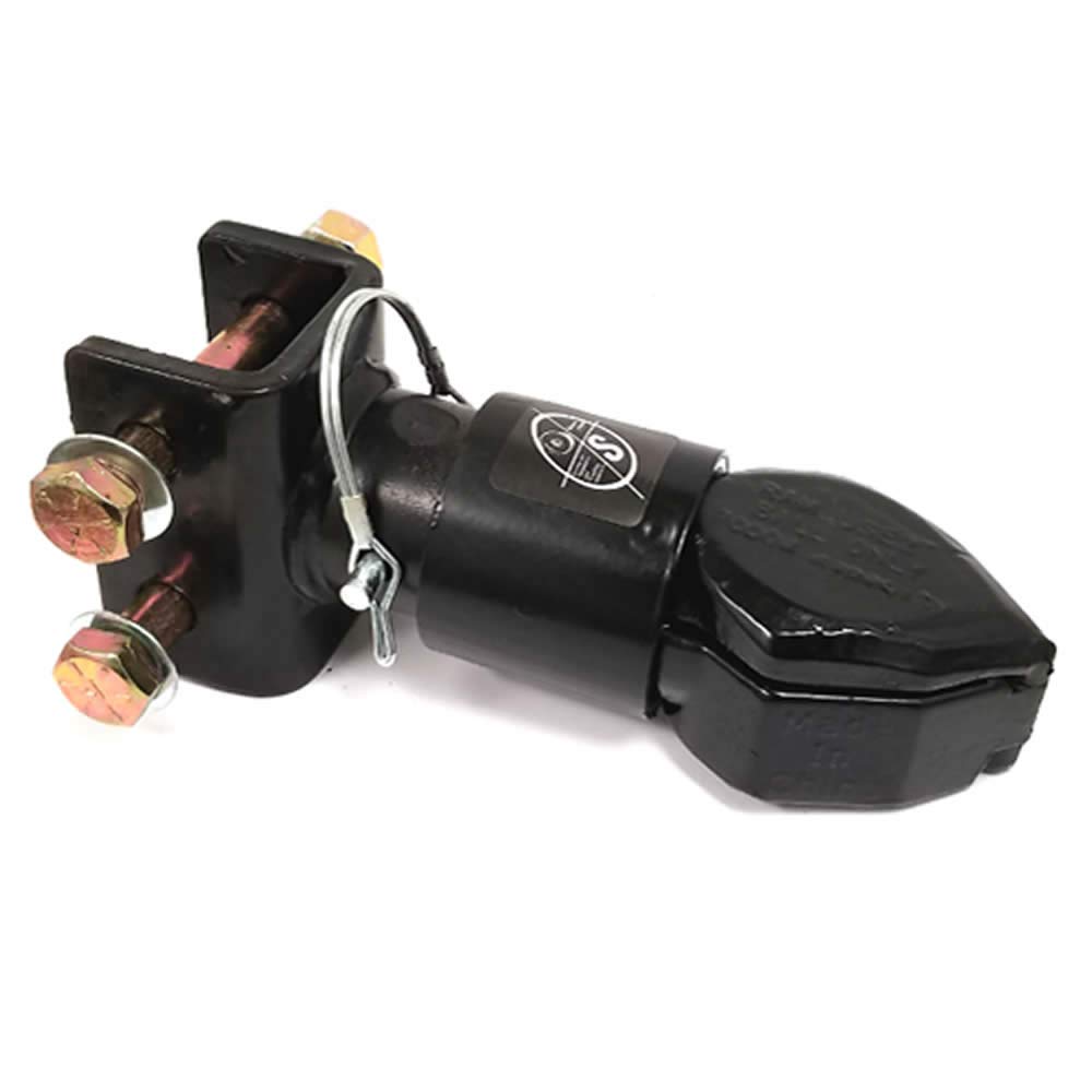 SOUTHWEST WHEEL 2" Sleeve Lock Adjustable Coupler 7,000 lbs. Capacity for 3" Wide Channel, Comes with Grade 8 Nuts and Bolts, 2" Ball, Black Powder Coat Finish, Solid Shank Construction