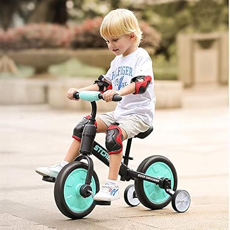 SYLTL Triciclo a Due Ruote Due in Uno Balance Bike No Pedal Walking Balance  Training Bicicletta per Bambini - 2, 3, 4, 5 e 6 Anni di età,Blackpink :  Amazon.it: Giochi e giocattoli