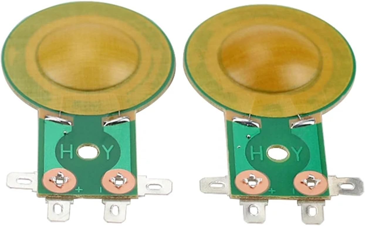 Universal 25.5mm Treble Coil Horn Tweeter Diaphragm Resin Film Long Frame Driver Head Stage Speaker Repair 2PCS