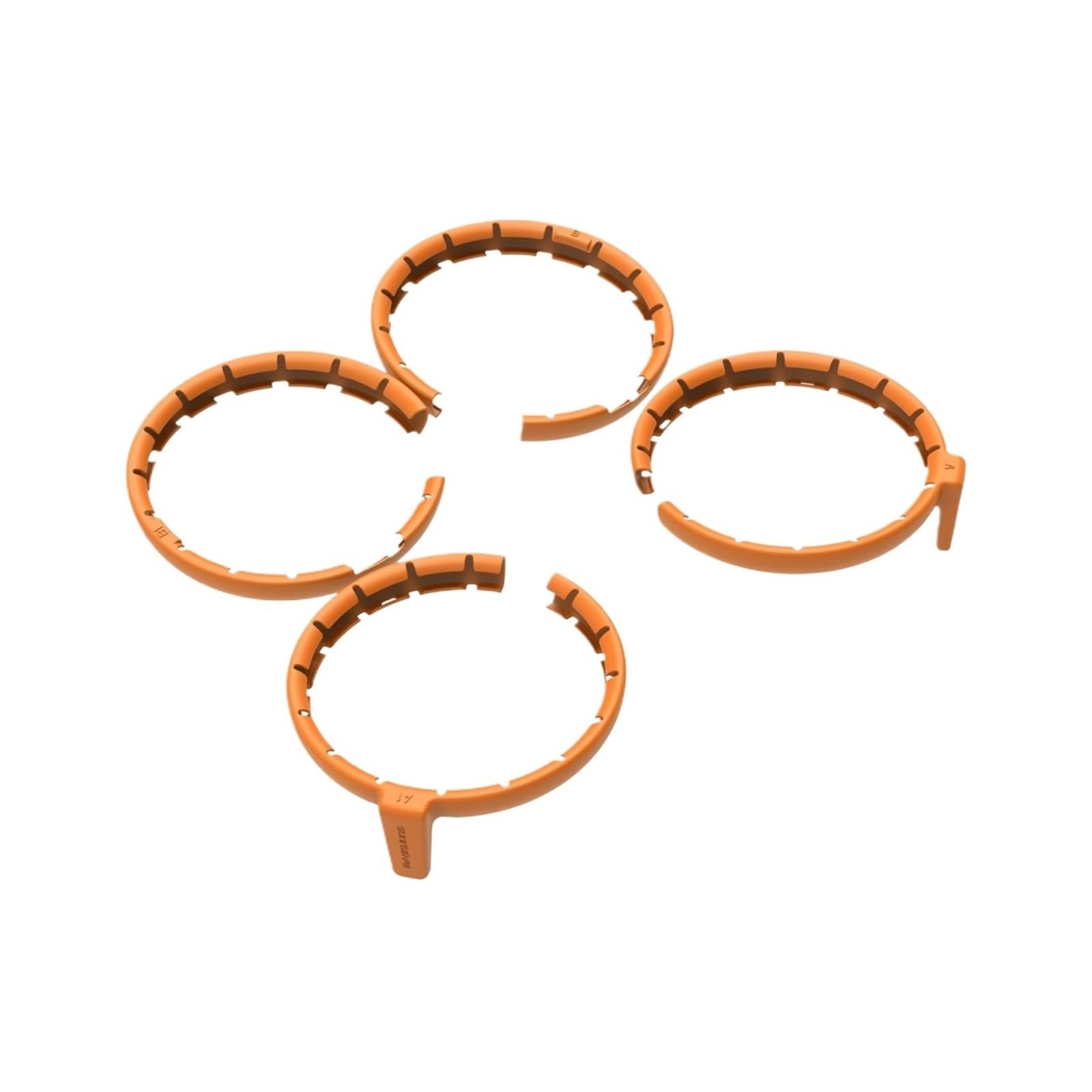 Protection d'hélice orange avec cadre complet anti-collision rigide