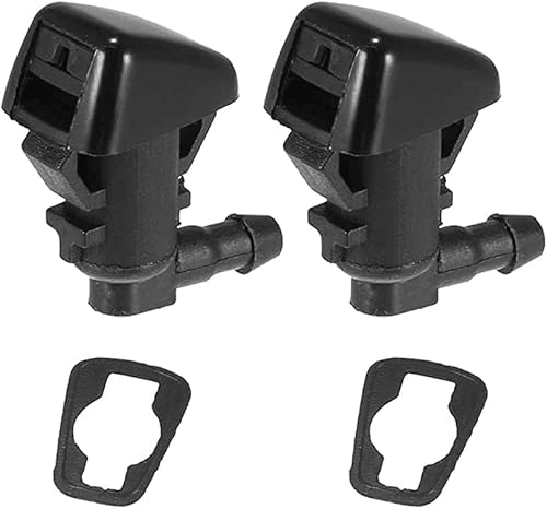 WayJun 55157319AA - Boquilla de chorro de agua para parabrisas (juego de 2) compatible con Dodge Nitro Jeep 2007-2012 Commander 2008-2013 Liberty