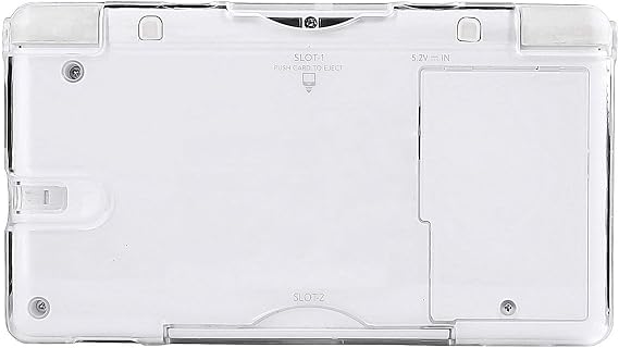 Transparent Hard Shell Case Cover Compatible with Nintendo DS Lite NDSL, Replacement Protective NDS Lite Crystal Clear Housing Case(Not for Nintendo DS or Dsi)