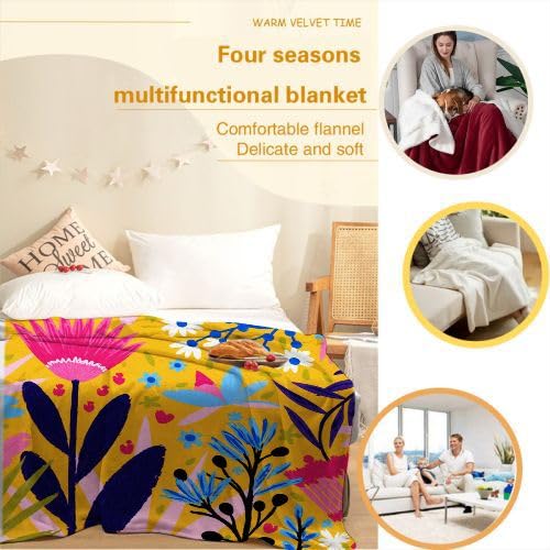 Manta Polar 220 x 240 Estampado Colorido, Mantas para Cama 105 de Franela Cálida y Cómoda para Niños y Adultos, Mantitas para Sofá Reversible para Cubre Sofa Colchas, Fácil de cuidar f976