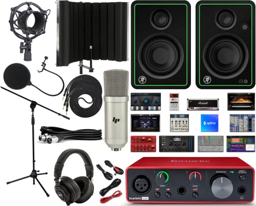FOCUSRITE Scarlett Solo 2x2 USBI[fBIC^[tF[X NGCeBu\tgEFA CR4-X NGCeBu t@X }`fBAj^[ 1/4C` yP[uƃ}CNAC\[VV[h