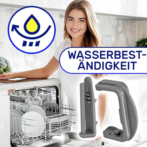 Satz Vordere Kunststoffabdeckungen und Hintere Führungen für Geschirrspülerkorb mit dem Originalcode 481246279746 1887460100 481246279745 1880580400 für Beko für Whirlpool - MONTERAL