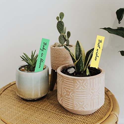 100 Pcs 4 Inch Plastic Plant Labels For Seedling Waterproof Plant Markers Tags, Garden Labels Pot With Marker Pen (Colourful) #TOP5