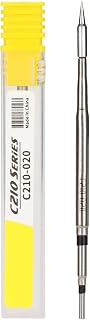 Soldering Iron Tip,Universal Soldering Iron Tips C210‑020 Straight Tip for T210 T26 Soldering Station Handle Welding Consumables Tool,Stainless Steel Housing