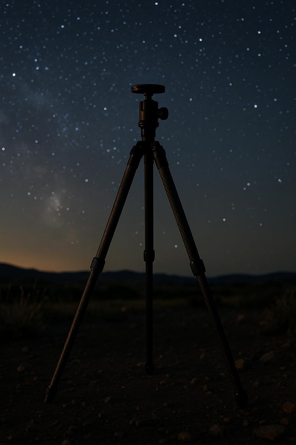 AC044 3-Section Carbon Fiber Tripod for Vespera Telescope, Black