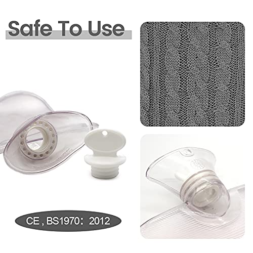 Natural Rubber Hot Water Bottle with Knitted Cover #TOP21