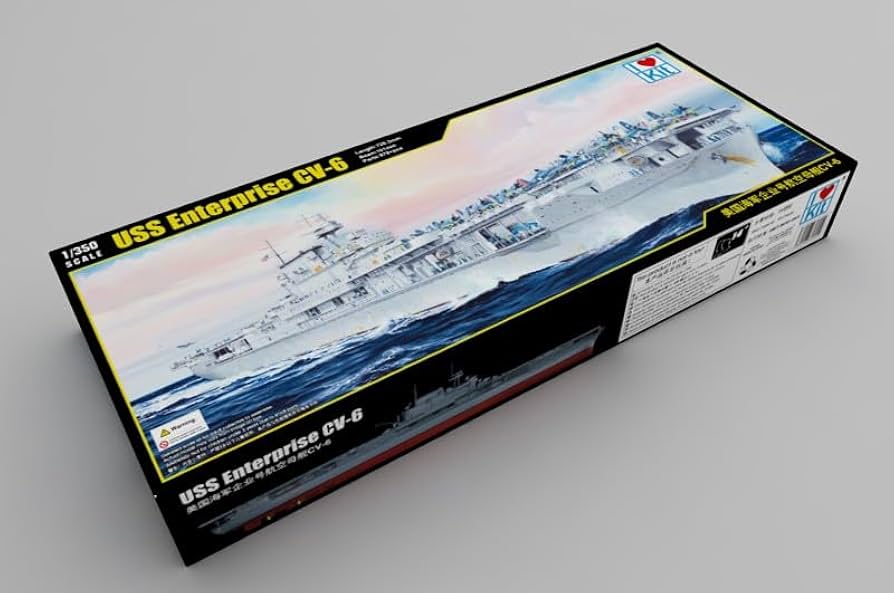 Amazon | 1/350 米海軍空母 USS エンタープライズ CV-6 1942年