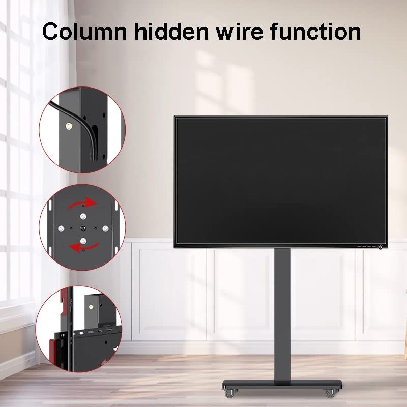 Soporte móvil para TV 26-55 pulgadas con ruedas y altura ajustable miniatura 6