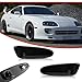 KENRTIR Smoked Lens Front Side Marker Light Fender Lamp Housing Compatible with 1997 1998 Toyota SUPRA MK.4 & 2000-2005 Toyota Celica