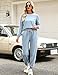Marvmys Women Long Sleeve Sweatsuit Set Casual 2 Piece Lounge Set Fashion Travel Outfits Jogger Set