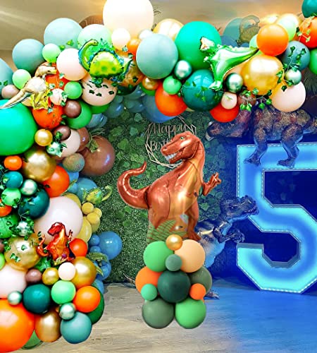 Hodihiwi Dinosaur Balloon Garland Arch Kit Birthday Party Decorations For Boys Sage Green Kids Baby Shower #TOP2