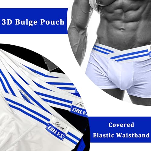 Meshal Men's Modal Boxer Briefs Ultra Soft Wide Elastic Waistband Breathable Anti-Static Man Underwear Comfort Athletic Fit2