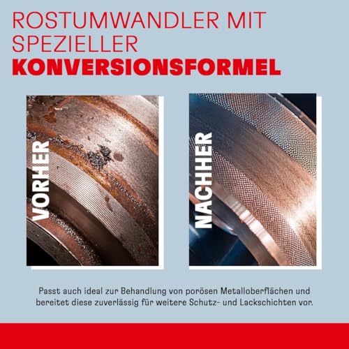TEROSON VR 625 Rostumwandler Spray 400 ml | Rostumwandler & Rostschutz mit Grundierung | Rostentferner für Auto, Metall & Werkstatt | Schnelltrocknend & haftstark
