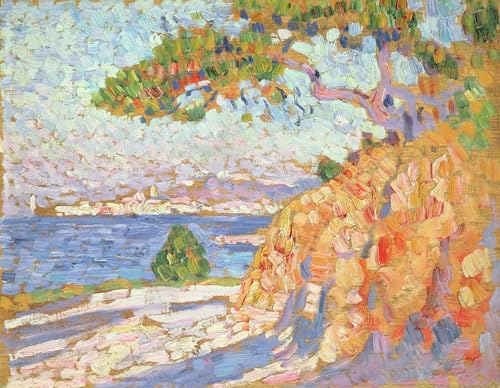 Impresiones de lienzo Paesaggio del Sud de Théo Van Rysselberghe para salón y oficina 60x90cm