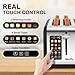 Mecity 4 Slice Toaster with Touchscreen Long Slot, Stainless Steel Smart Bread Toaster for Bagel Muffin Waffle Gluten Free Breads, Timer, Defrost, Reheat, 120V 1400W