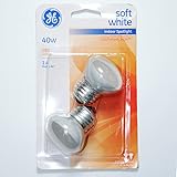 GE Indoor Spotlight Bulb Short Neck Soft White 40 Watt - 1 Package (2 Bulbs Total)