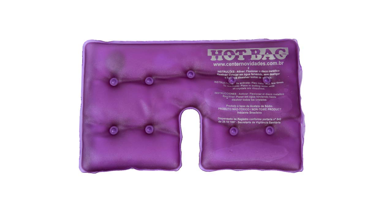 Almofada Térmica Calor Instantâneo Hot Bag (Roxa, nº 02)
