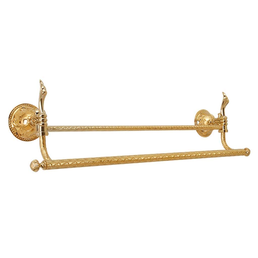 Étagère de salle de bain murale porte-serviettes tringle vêtements zinc