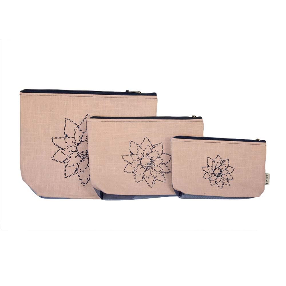 Della Q Pochettette Ensemble Rougir S M L tricot rangement aiguilles