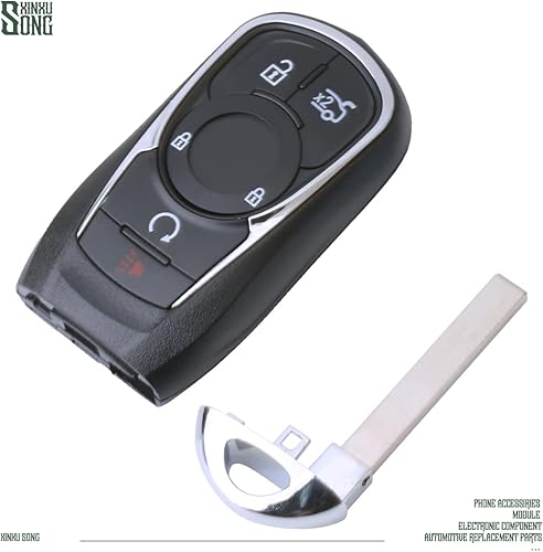 Miniatura 6 de Compatible con Buick HYQ4EA Lacrosse - Llavero de coche con control remoto sin llave, 13508414 con 5 botones de repuesto para vehículos