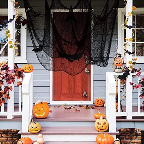 Tougo 500 x 200cm Halloween Decoration Creepy Cloth Large Spooky Gauze Cheesecloth for Haunted House Party Outdoor Yard Walls Doorway Entryways