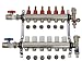 VIVO 6 Loop 1/2" Pex Manifold Stainless Steel Radiant Floor Heating Set/Six Branch Kit (PEX-M12-6)