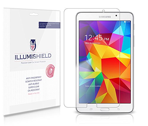 Illumishield Screen Protector Compatible With Samsung Galaxy Tab 4 7.0 (3-Pack) Clear Hd Shield Anti-Bubble And Anti-Fingerprint Pet Film #TOP28
