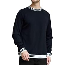 Merino Wool crew neck Sweatshirt for Men for Work Golf, Lightweight Warm Long Sleeve Shirts for Men