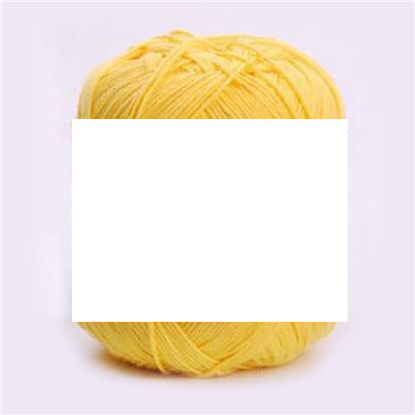 Włóczka kaszmirowo-bawełniana do robienia na drutach, szydełkowania, rękodzieła, tkania wełny(Yellow)