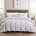 MoMA Light Gray Quilted Queen Comforter - Duvet Insert Comforter Set - Elegant Bedding for Comfort - Queen-Size Bed Comforter - Hotel Down Alternative Comforter - Quilted Design Comforter - 86"x86"