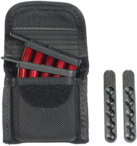 SdTacDuGe Molded Speed Strip Pouch with Pack of 4 Speed Strips Set,Quickstrip Holder，Ammo Pouch for Revolver，Ammo Holder，Bullet Cartridge Pouch,Ammo Carrier Pouch