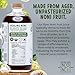 Healing Noni - 4-Pack Glass Bottle 32oz - Hawaiian Sparkling RAW Organic Juice - All-Natural Unsweetened Fresh Fruit - Farm Direct - USDA Certified