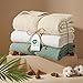 Bedsure 100% Cotton Muslin Blanket King Size for Bed - 4-Layer Breathable and Lightweight Thin Soft Summer Gauze Muslin Blanket for Adults, Linen Beige, 108x90 Inches