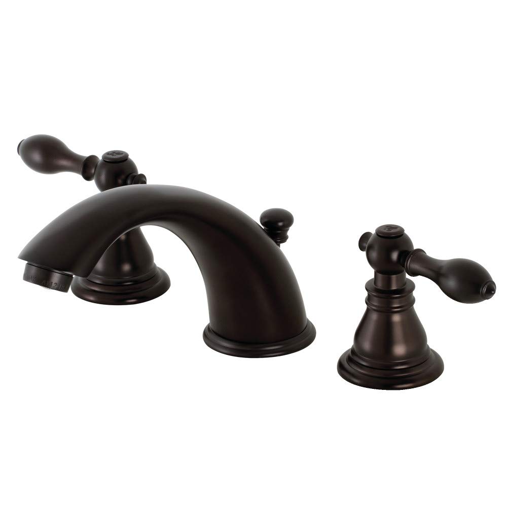 Robinet mélangeur Kingston Brass KB965ACL en bronze huilé pour lavabo de salle de bain rétro