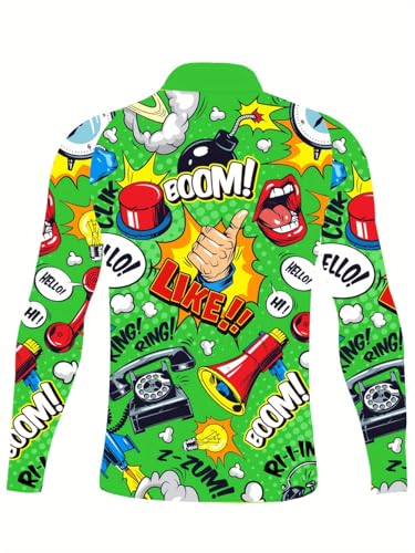 Men's Swimming Surfing Sun Protection Shirt Quick Dry Compression Rash Guard Long Sleeve Clothes for Water Sports2