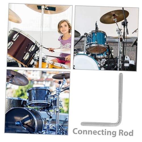 Soporte en forma de brazo para cencerro BESPORTBLE para montaje en kit de batería, accesorio de percusión versátil de instalación rápida miniatura 6