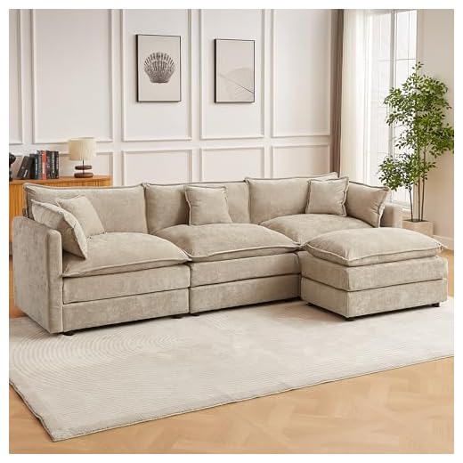 Spacious Modular Sectional Couch for Living Room