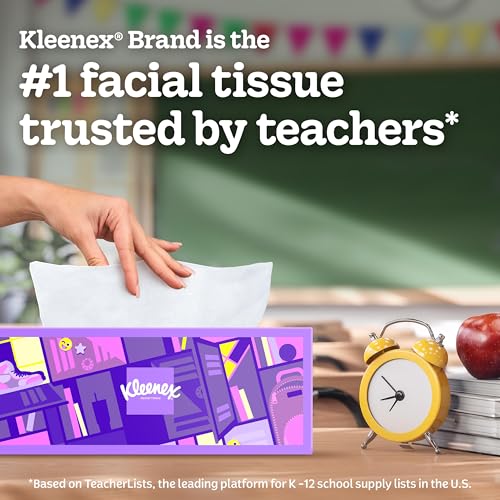 Image of Kleenex Ultra Soft Facial Tissues, 4 Flat Boxes, 120 Tissues per Box, 3-Ply (480 Total), Packaging May Vary