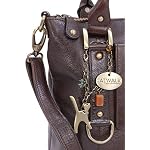 Damen Leder Schultertasche Groß - Umhängetasche Gross - Arbeitstasche für Notizbuch A4 - GALLERY – Bild 4